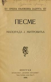 MILORAD MITROVIC PESME EBOOK MILORAD MITROVIC PESME EBOOK