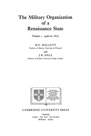 The military organisation of a Renaissance state by Michael Mallett