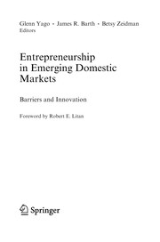 Cover of: Entrepreneurship in emerging domestic markets: barriers and innovation