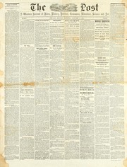 Cover of: The post: Monday morning, January 9, 1865