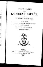 Cover of: Ensayo político sobre la Nueva Espan︢︣a by Alexander von Humboldt