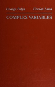 Cover of: Complex variables
