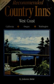 Cover of: Recommended Country Inns: West Coast (Recommended Country Inns Series)