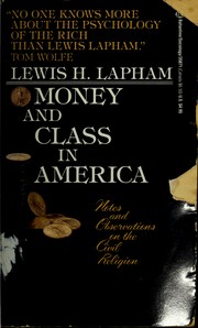 Cover of: Money and Class In America