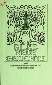Cover of: Neue Gedichte by Rainer Maria Rilke