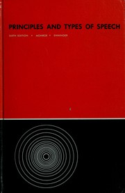 Cover of: Principles and types of speech by Alan Houston Monroe