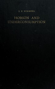 Cover of: Hobson and underconsumption
