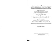 Cover of: The Kant - Eberhard Controversy: An English Translation together with Supplementary Materials and a Historical-Analytic Introduction of Immanuel Kant's ... Has Been Made Superfluous by an Earlier One