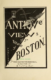 Cover of: Antique views of ye towne of Boston.