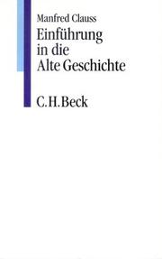 Cover of: Einführung in die Alte Geschichte.