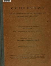 Coptic ostraca from the collections of the Egypt exploration fund by Walter Ewing Crum