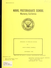Cover of: Problems in modeling navies by Ralph Norman Channell