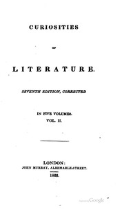 Cover of: Curiosities of literature.