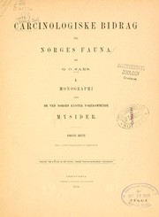 Cover of: Carcinologiske bidrag til Norges fauna by G. O. Sars