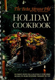 Cover of: Beta Sigma Phi international holiday cookbook.