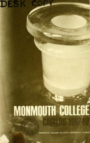 Cover of: Monmouth College catalog