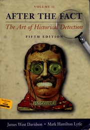 Cover of: After the Fact, Vol. 2 (After the Fact: The Art of Historical Detection, Volume 2)
