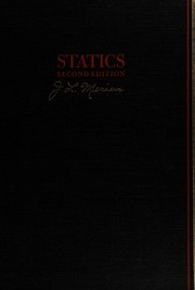 Cover of: Statics by J. L. Meriam