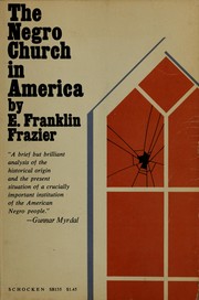 Cover of: The Negro church in America.