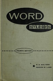 Cover of: Word studies