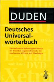 Cover of: Duden: Deutsches Universalwörterbuch