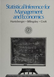 Cover of: Statistical inference for management and economics