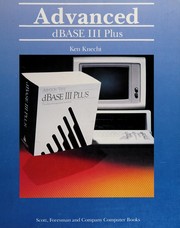 Cover of: Advanced dBASE III Plus.