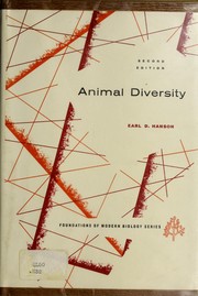 Cover of: Animal diversity.