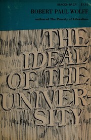 Cover of: The Ideal of the university.