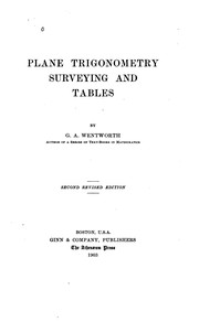 Cover of: Plane trigonometry, surveying and tables