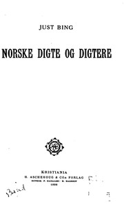 Cover of: Norske digte og digtere