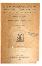 Cover of: Life & correspondence of John Duke Lord Coleridge: Lord chief justice of England