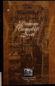 Cover of: Duncan Campbell Scott: uncollected short stories