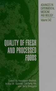 Cover of: Quality of fresh and processed foods