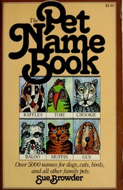 Cover of: The pet name book