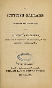 Cover of: The Scottish ballads