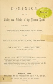 Dominion by Samuel Davies Baldwin