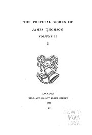 Cover of: The poetical works of James Thomson ... by James Thomson