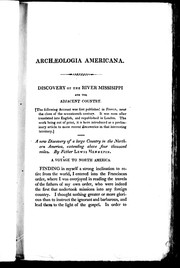Cover of: A new discovery of a large country in the Northern America, extending above four thousand miles