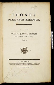 Cover of: Icones plantarum rariorum