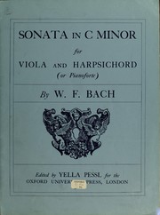 Cover of: Sonata in C minor for viola and harpsichord (or pianoforte)