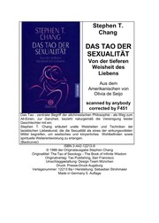 Cover of: Das Tao der Sexualita t: von der tieferen Weisheit des Liebens