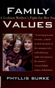 Cover of: Family values: a lesbian mother's fight for her son