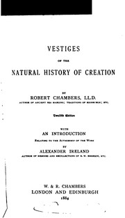 Cover of: Vestiges of the Natural History of Creation