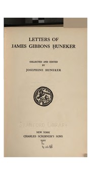 Cover of: Letters of James Gibbons Huneker