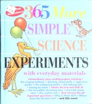 Cover of: 365 more simple science experiments with everyday materials