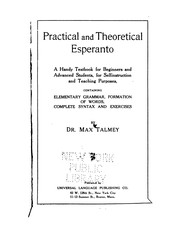 Cover of: Practical and theoretical Esperanto: a handy textbook for beginners and advanced students
