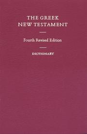 Greek New Testament by Kurt Aland