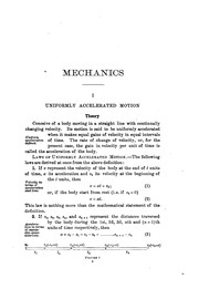 Cover of: Mechanics, molecular physics and heat: a twelve weeks' college course