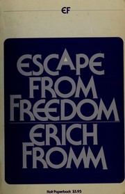 Cover of: Escape from Freedom by Erich Fromm